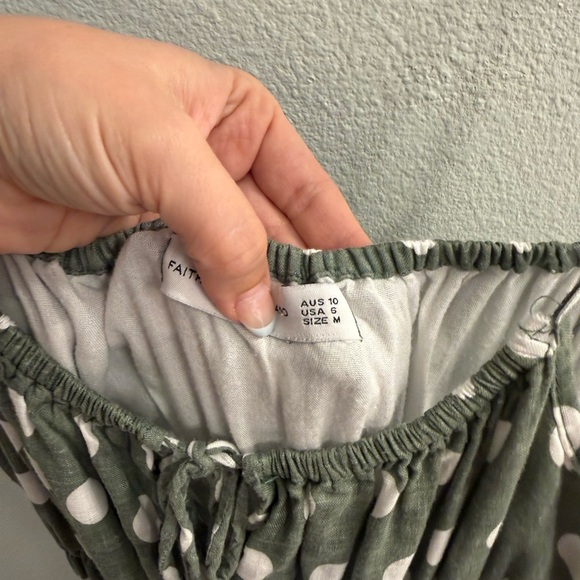 Faithful the brand shaloom polka dot linen midi dress - Picture 6 of 9